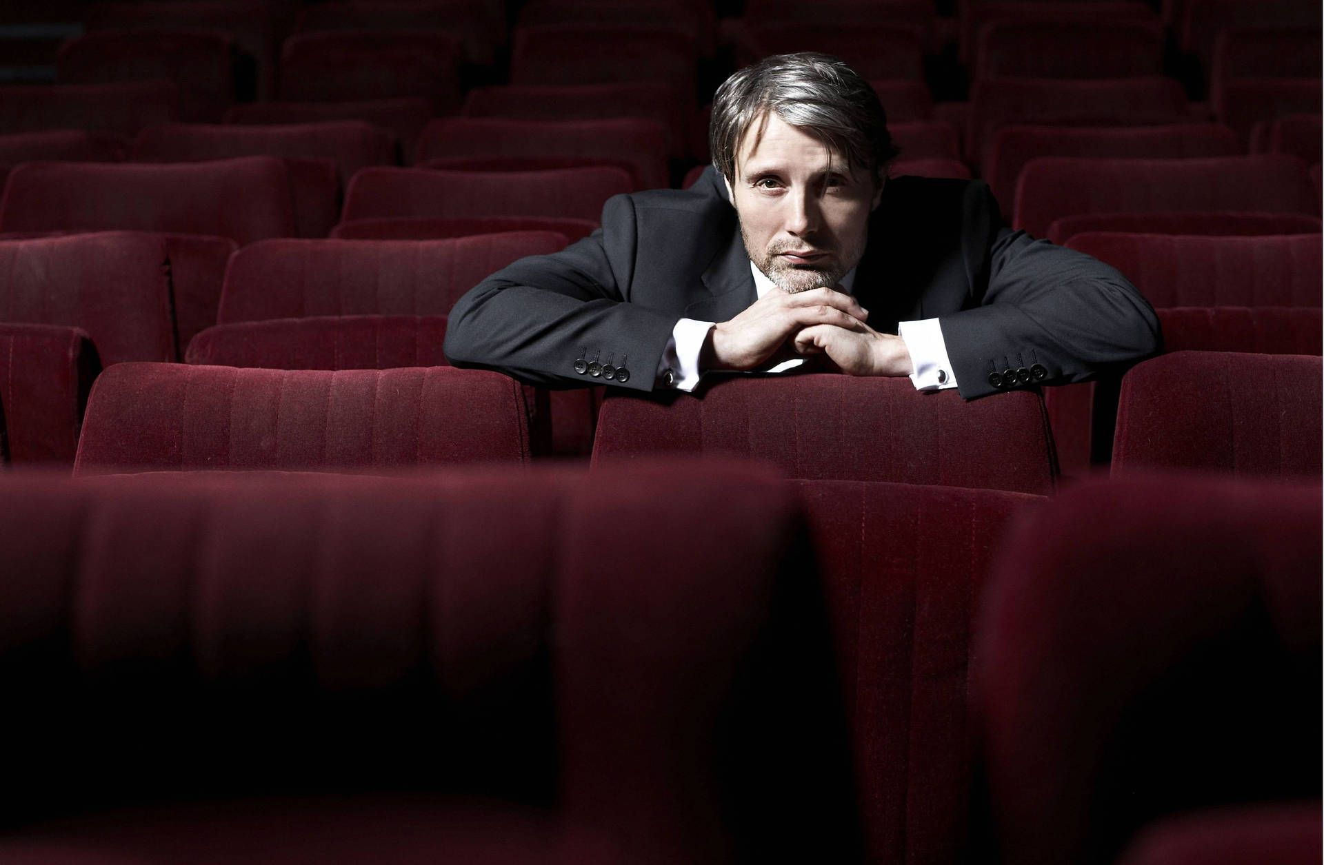 Mads Mikkelsen Photoshoot In Theater