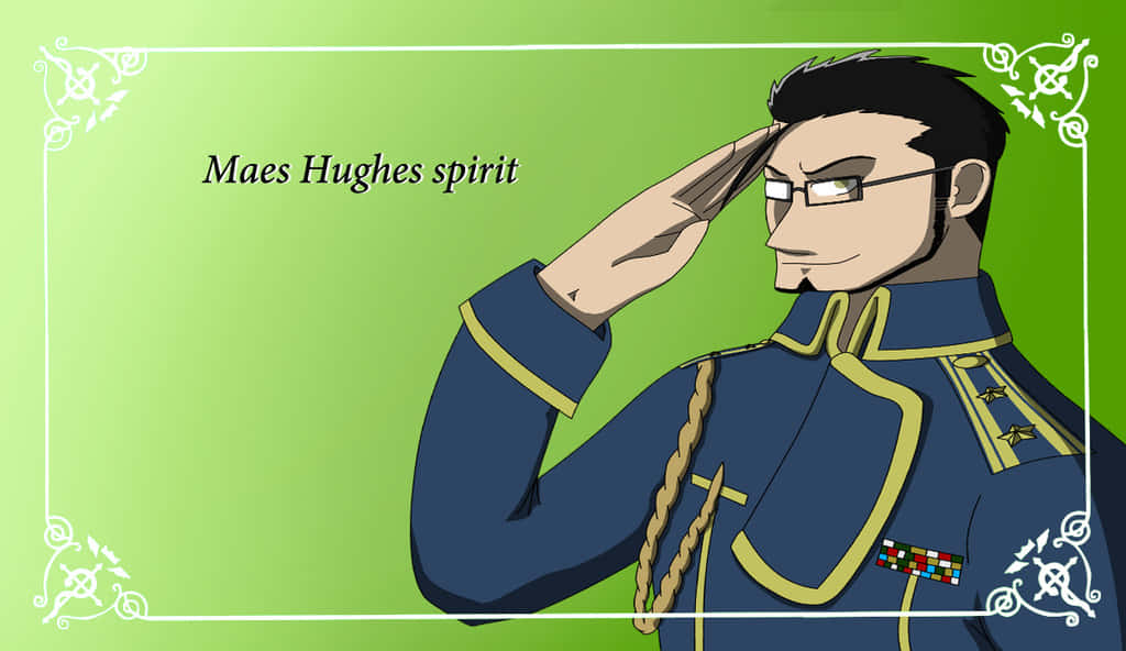 Maes Hughes, an unforgettable character from Fullmetal Alchemist Wallpaper