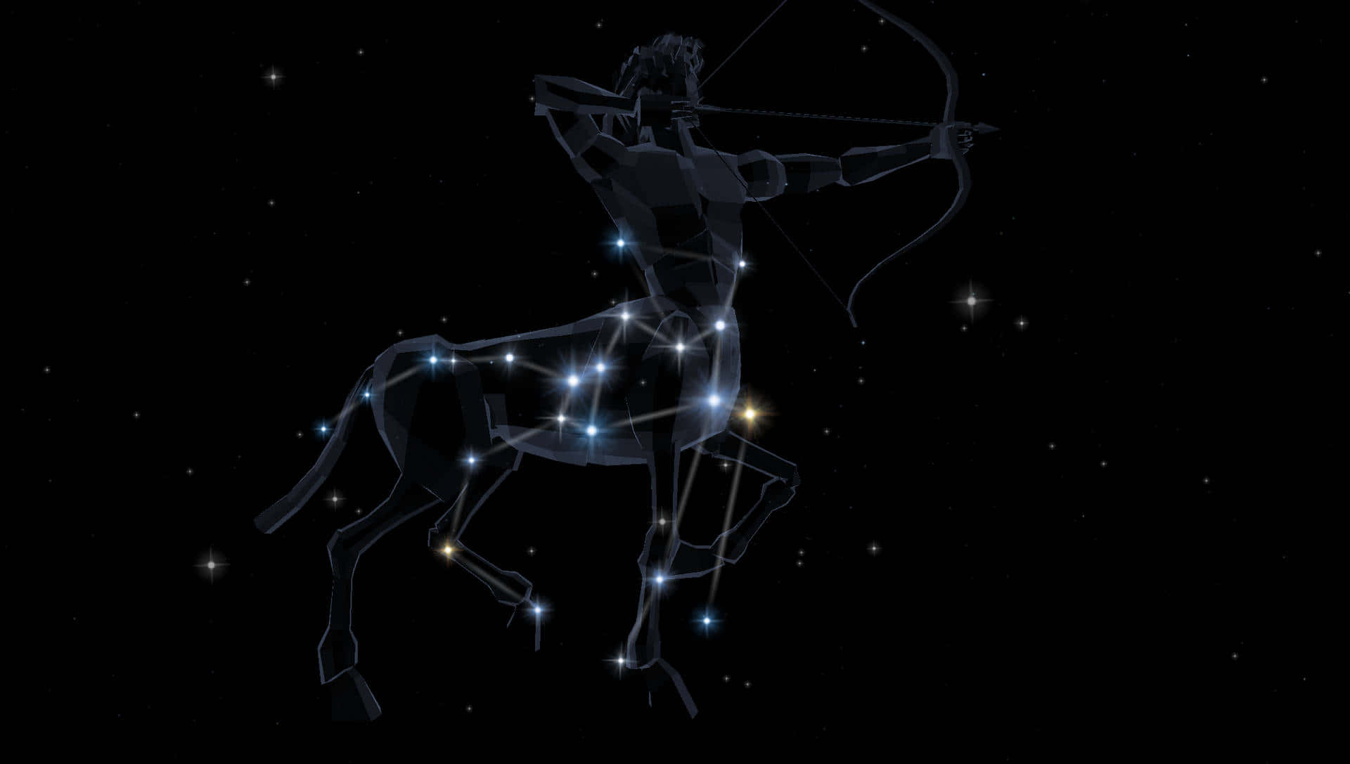 Maestosacostellazione Del Sagittario Nel Cielo Notturno