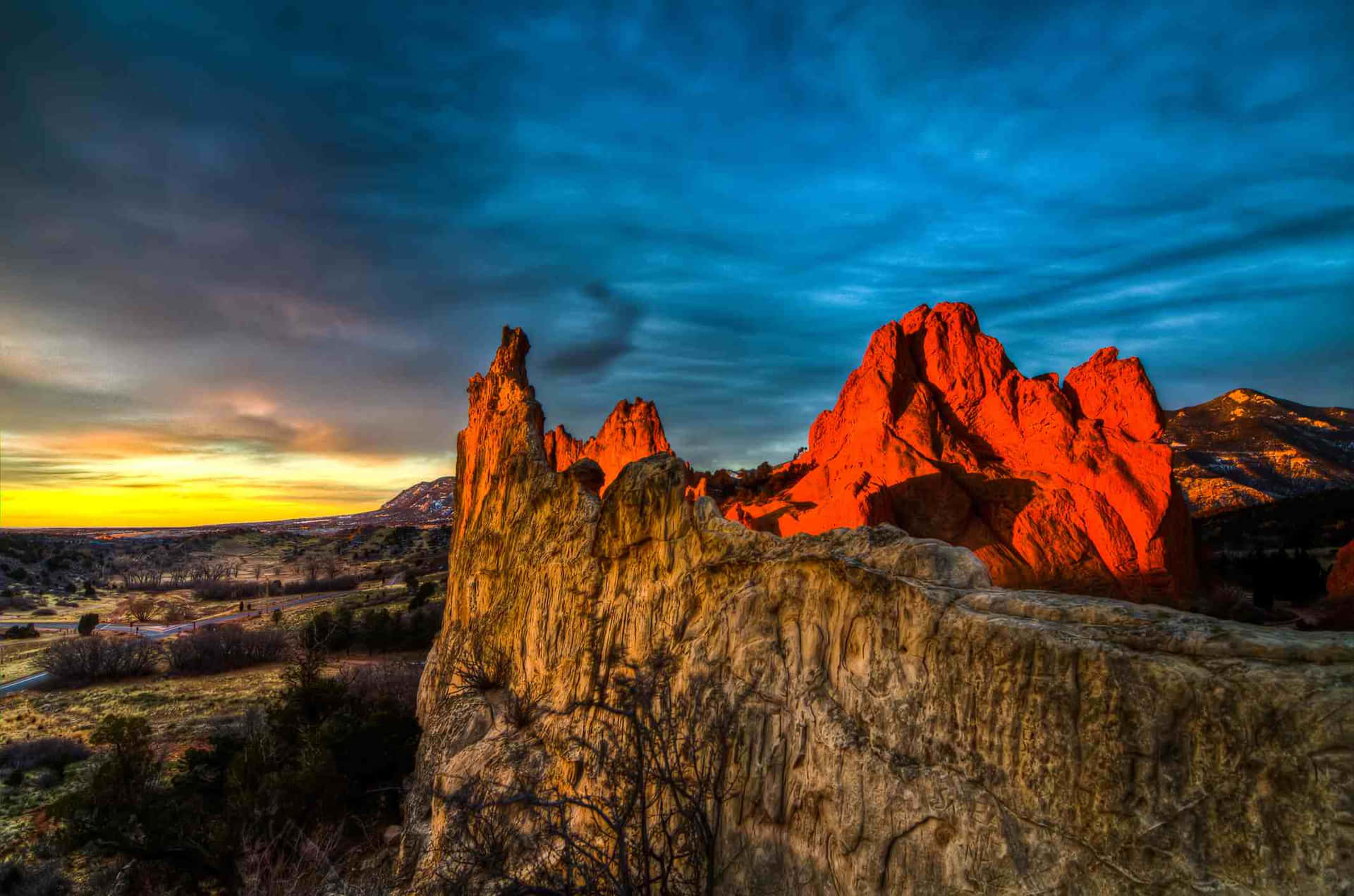 Maestosemontagne Rocciose Del Colorado In Autunno