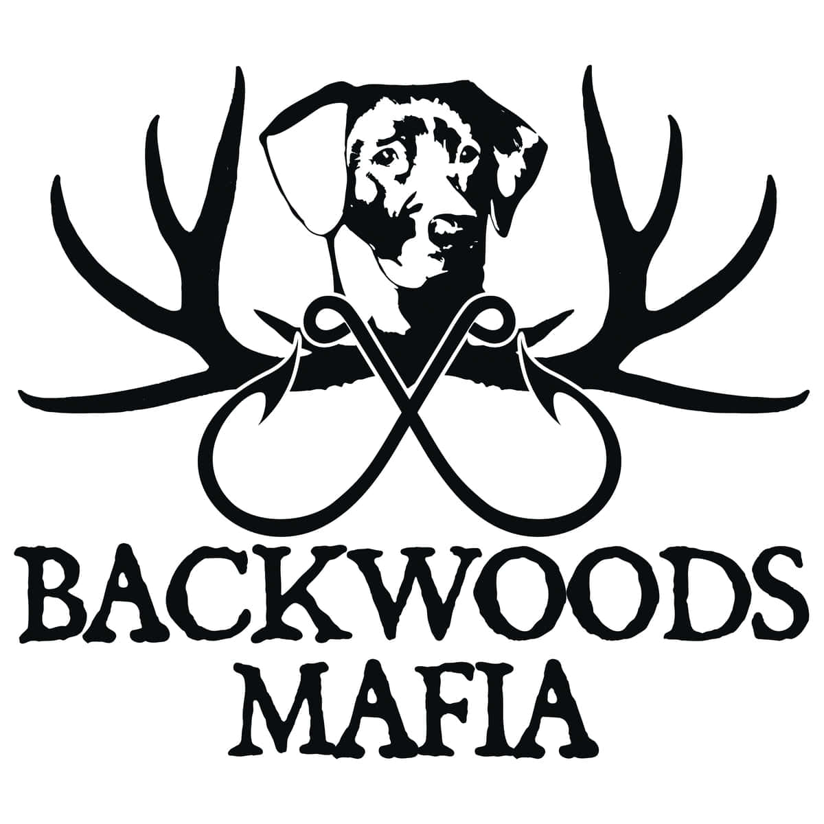 Backwoods Mafia Logo With Antlers