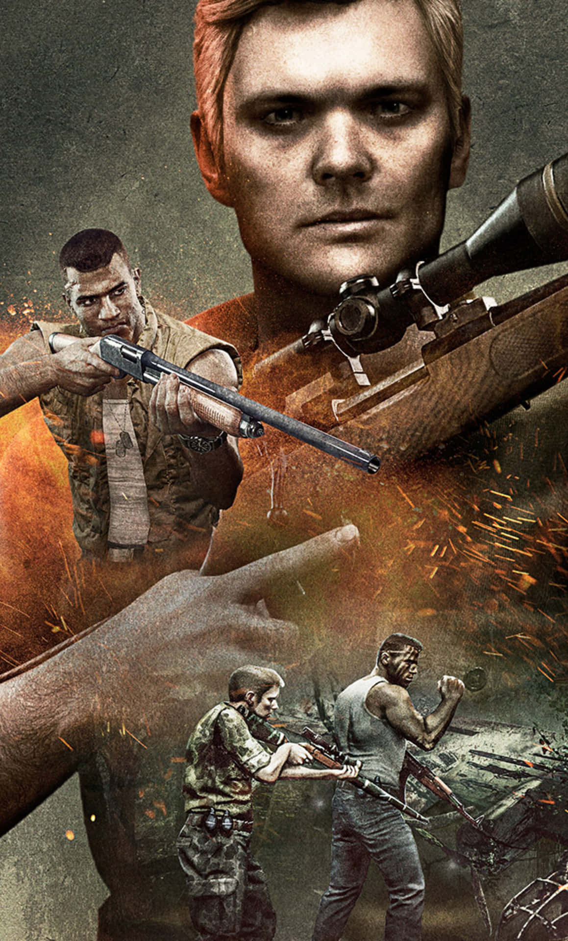 En plakat for spillet sniper Wallpaper