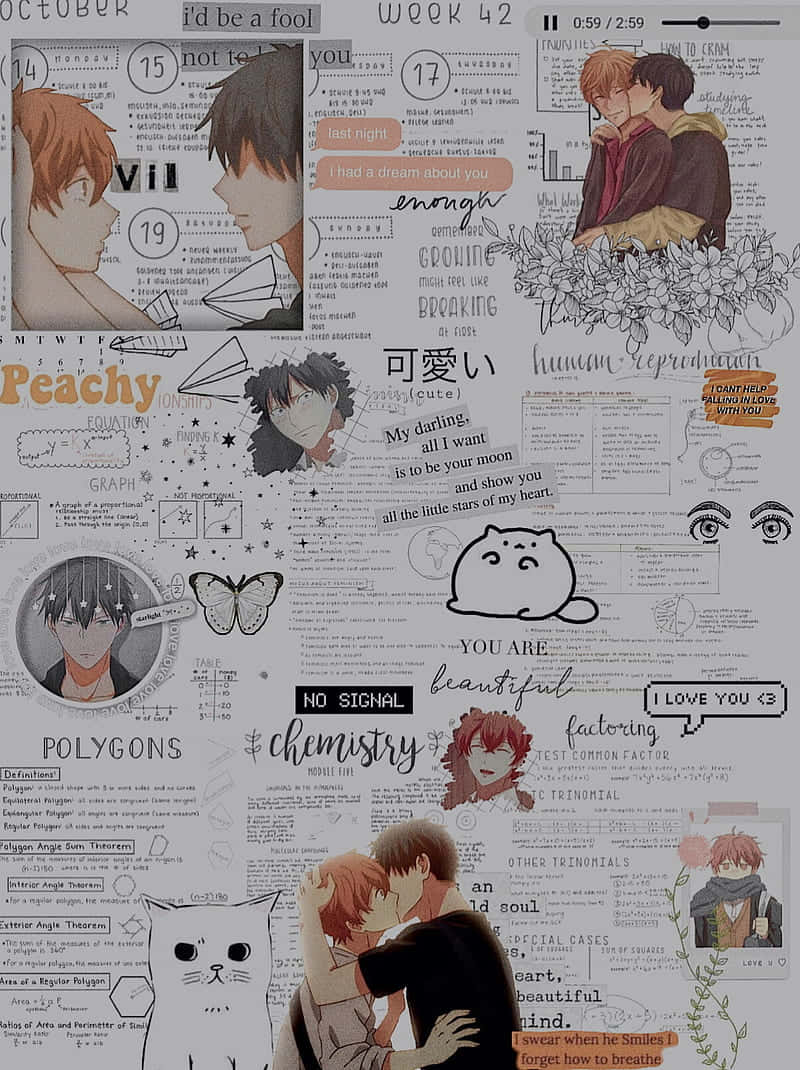 Collage De Mafuyu Et Uenoyama Fond d'écran