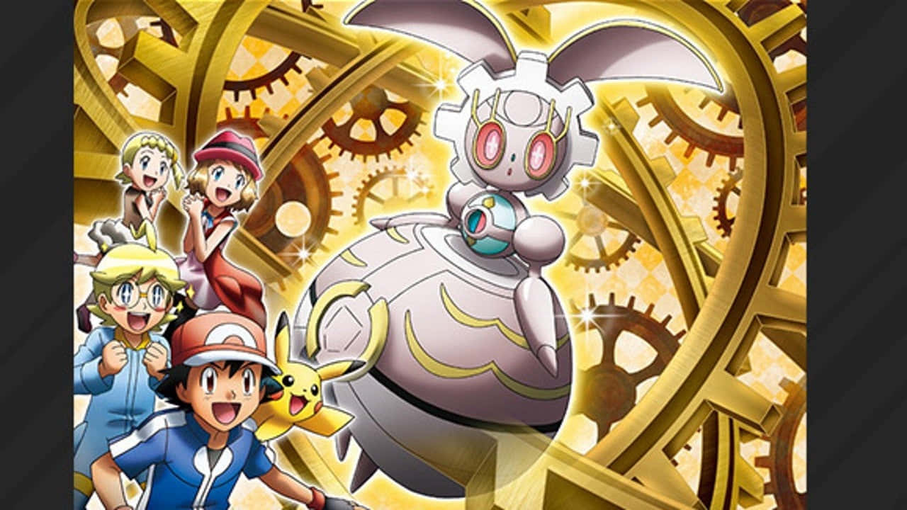 Magearna With Ash And Friends Wallpaper