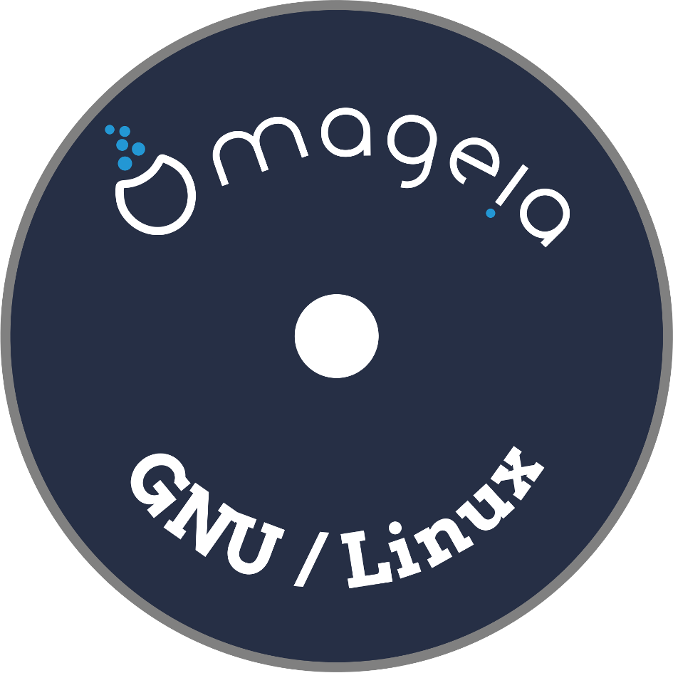 Mageia Linux D V D Label PNG