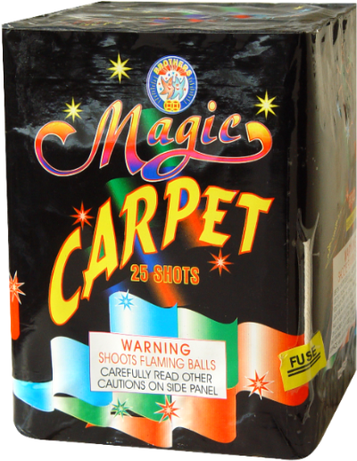 Magic Carpet Fireworks Packaging PNG