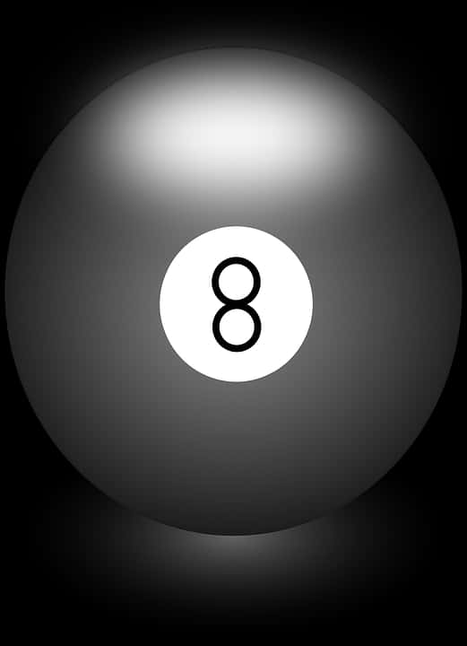 Magic Eight Ball Illustration PNG