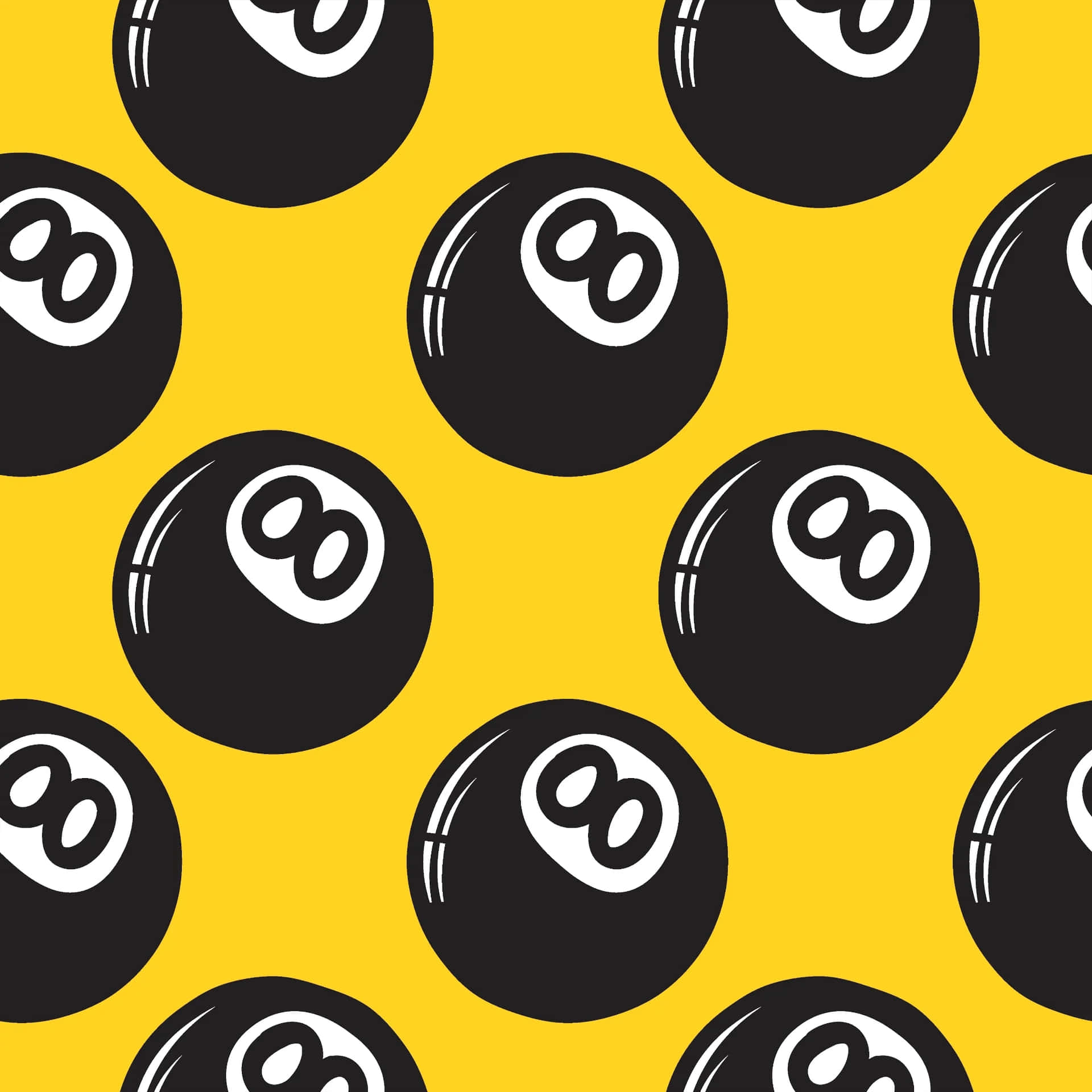 Magic Eight Ball Pattern Wallpaper