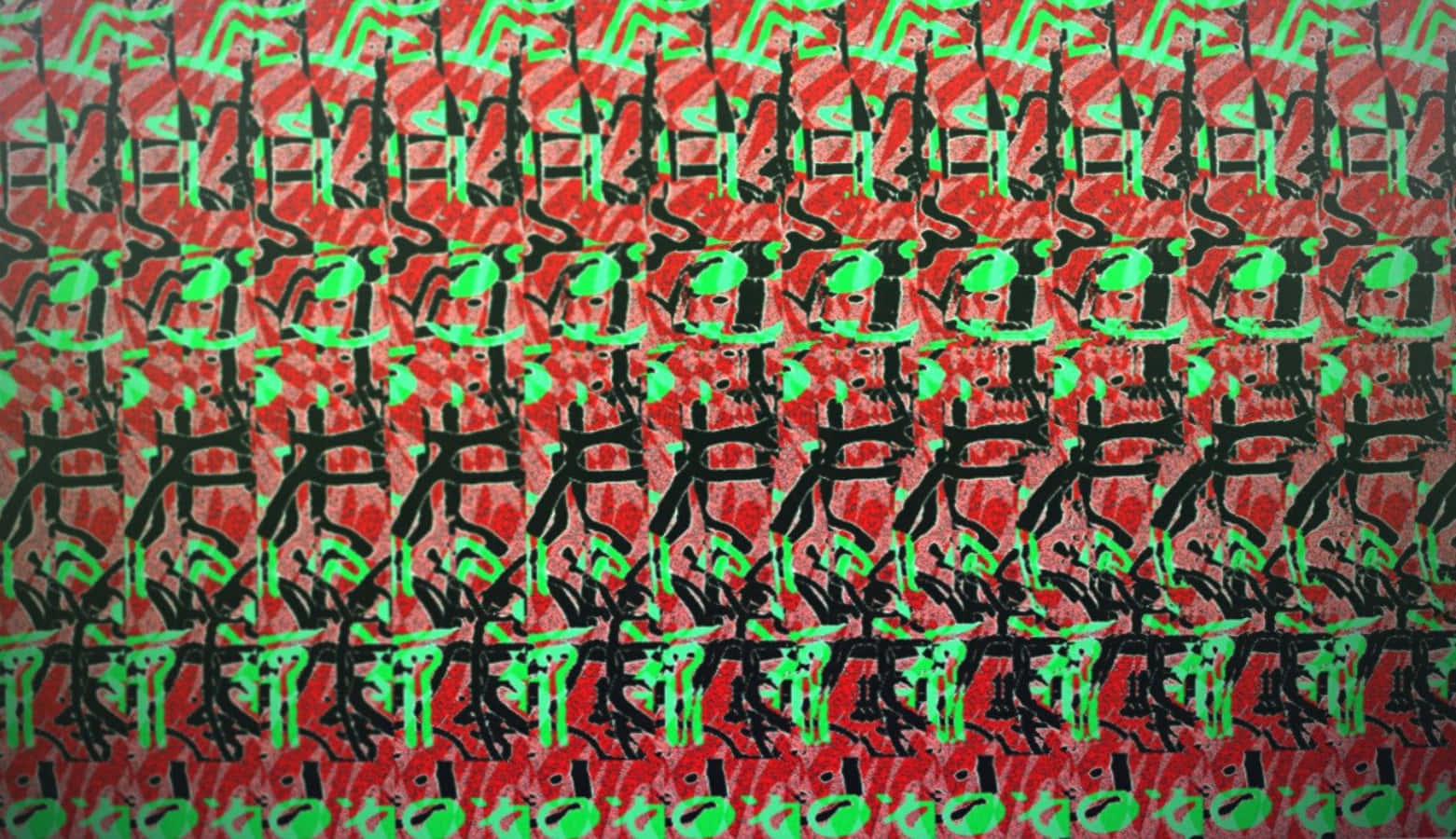 Abstract Drawing Magic Eye 3d Stereogram Picture