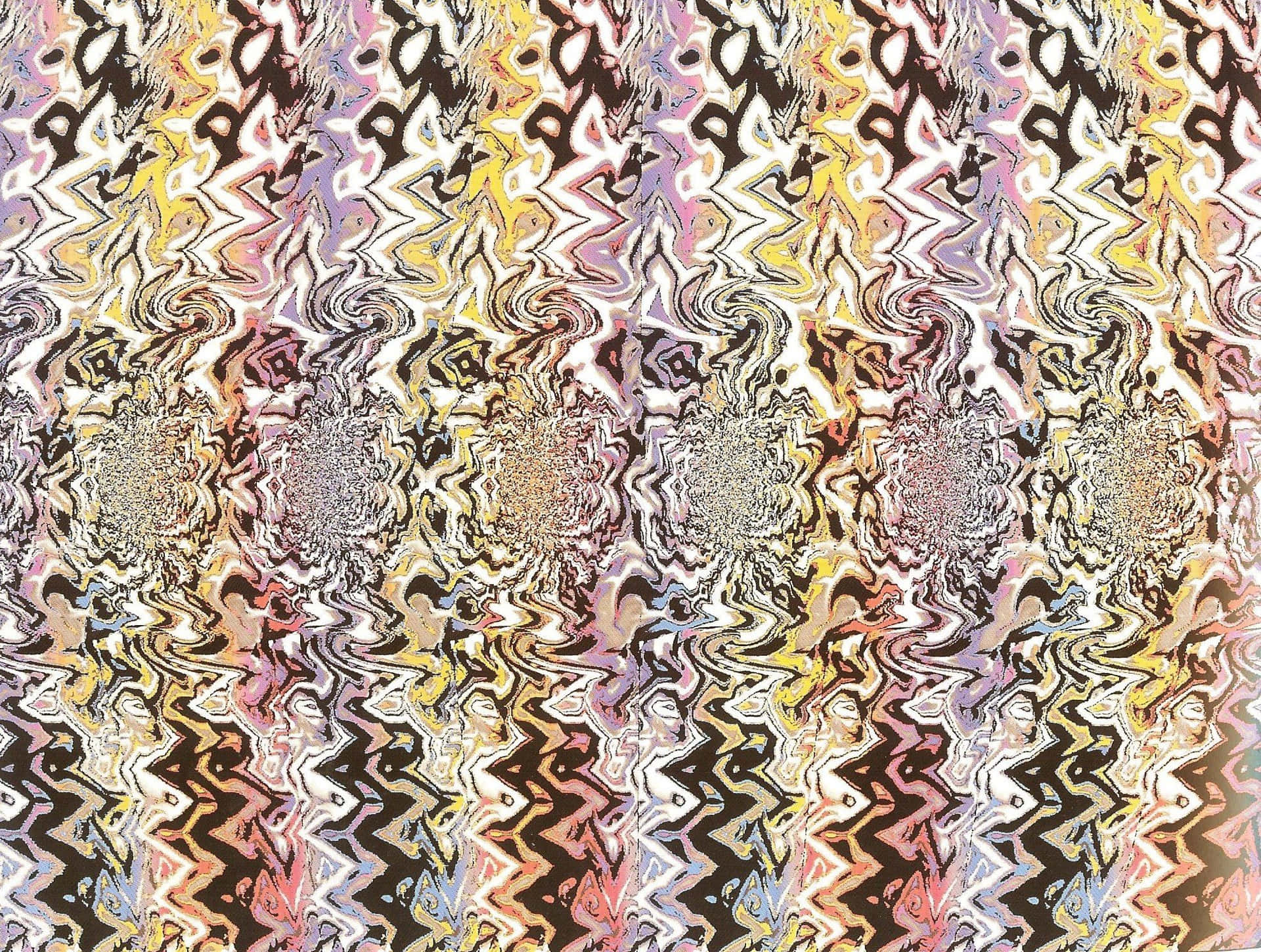 Abstract Zigzag Magic Eye 3D Stereogram Picture