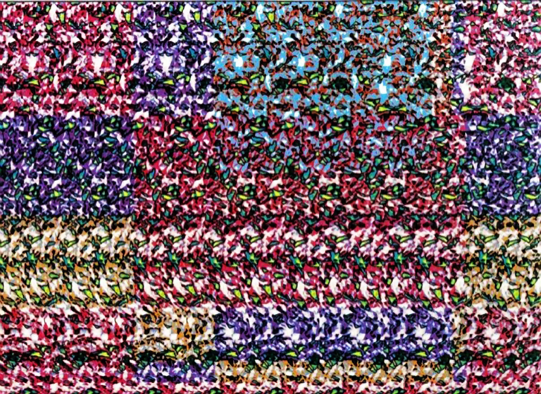 Abstraktmönster Magiskt Öga 3d-stereogrambild.