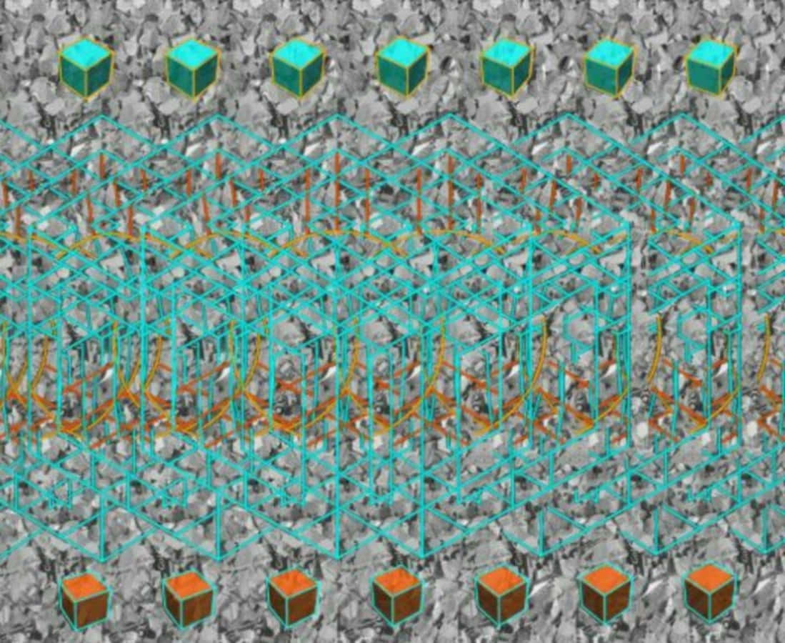 Abstract Cubes Magic Eye 3d Stereogram Picture