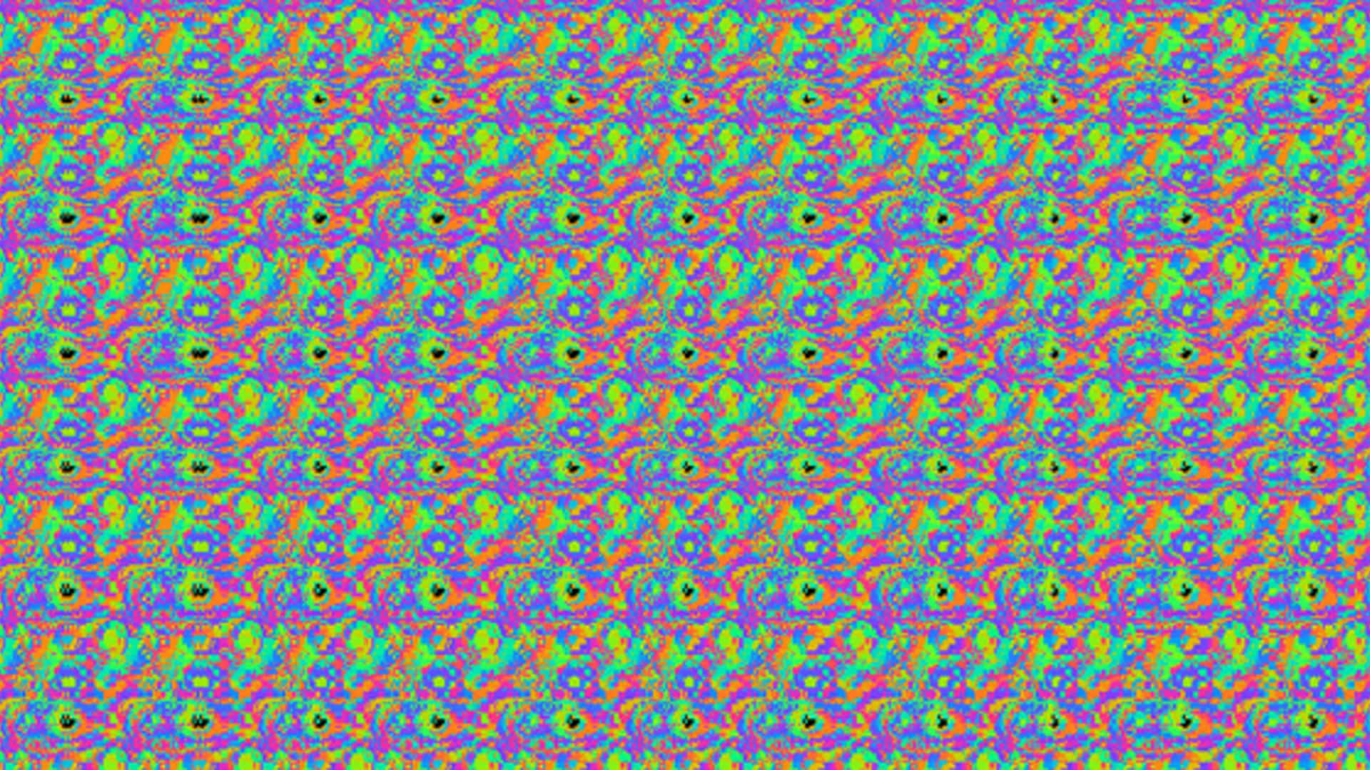 Cute Abstract Magic Eye 3D Stereogram Picture