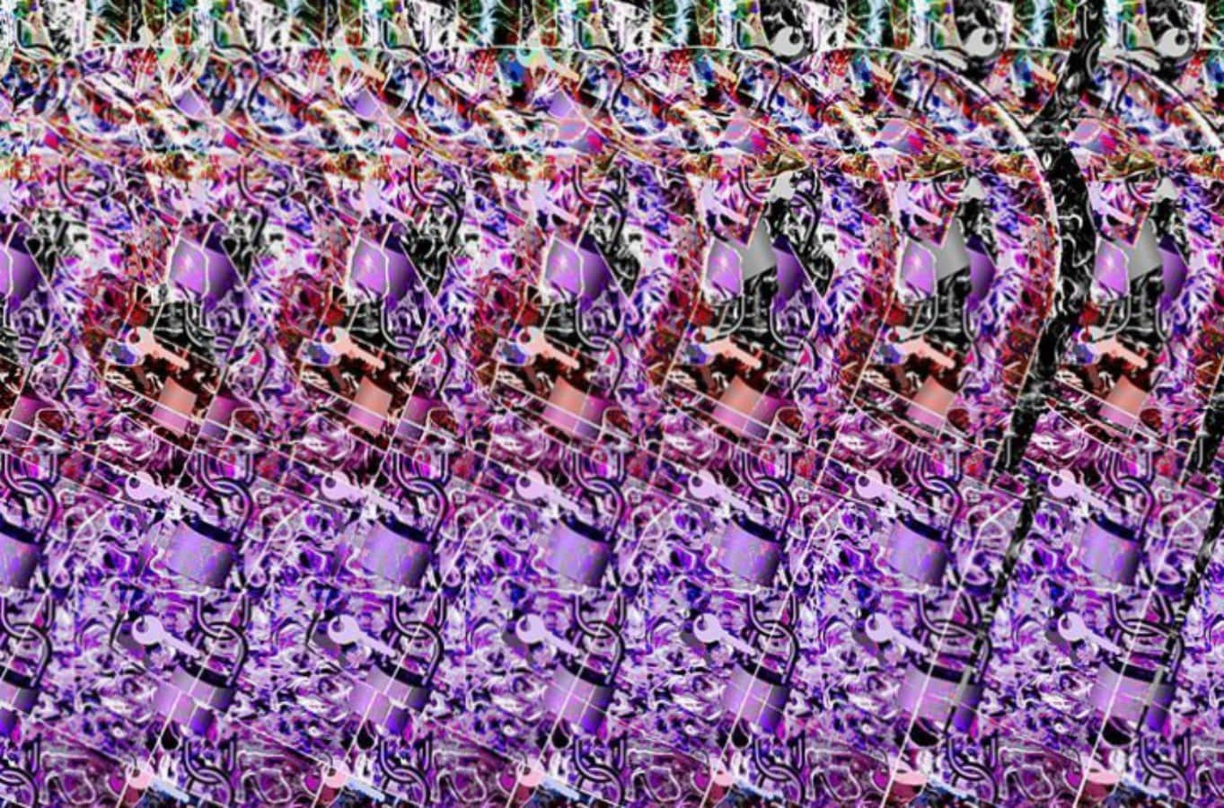 Schlossermagisches Auge 3d Stereogramm Bild