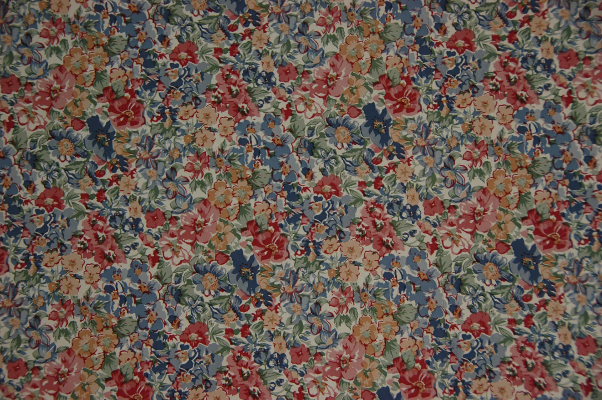 A Close Up Of A Floral Fabric Wallpaper