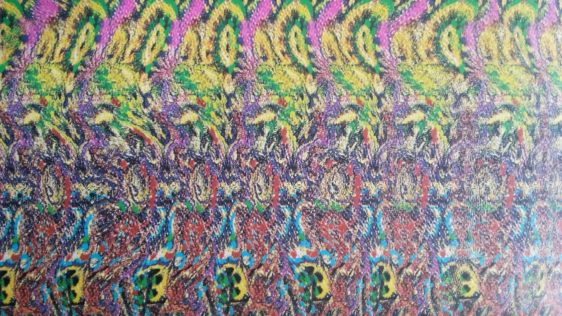 "Stare intently into the colorful world of Magic Eye!"