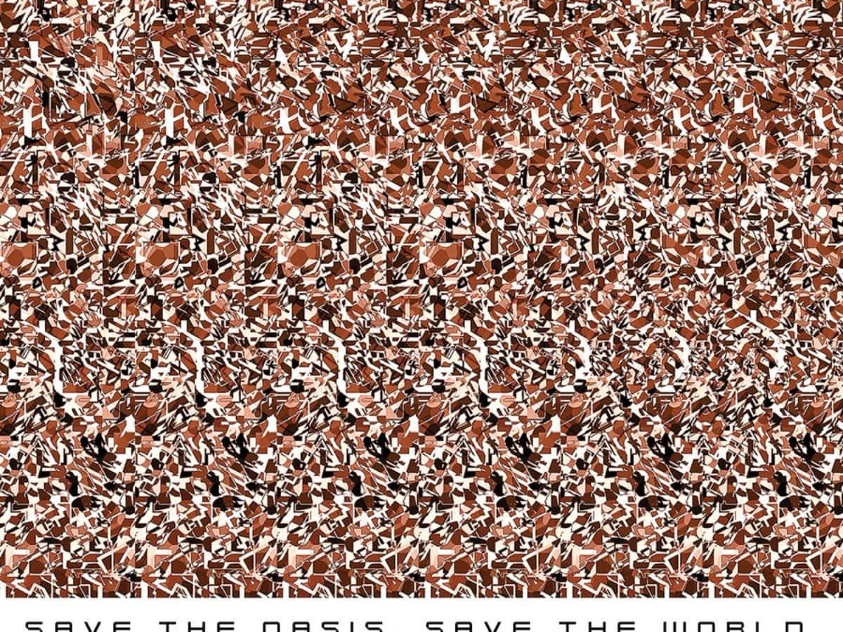 Amazing vacation life filled with a Magic Eye picture