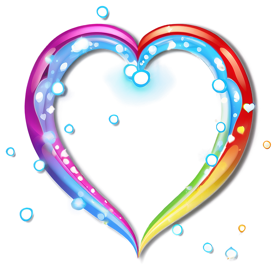 Magic Rainbow Heart Png 13 PNG