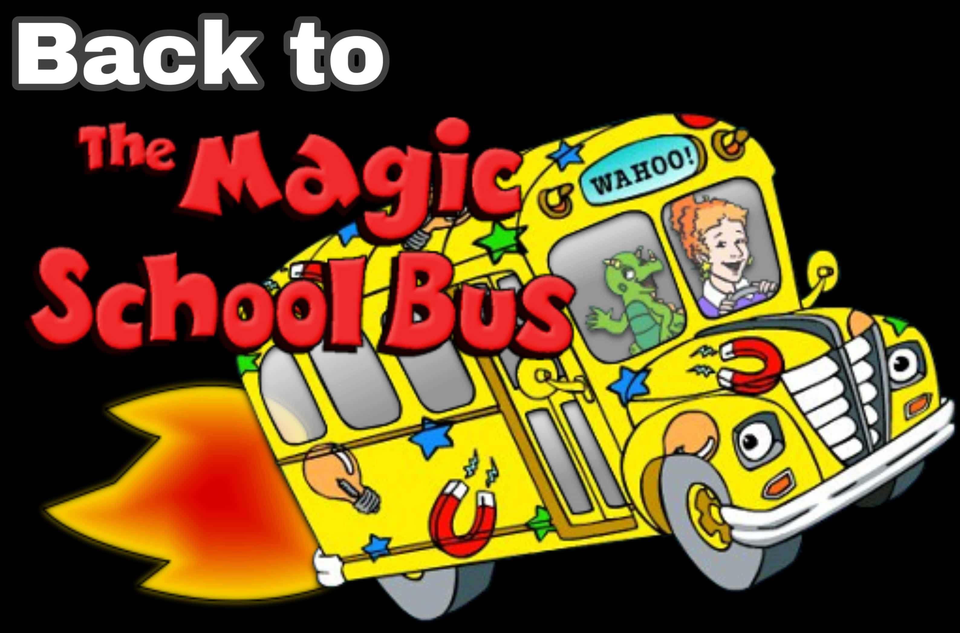Magic School Bus Animated Graphic PNG