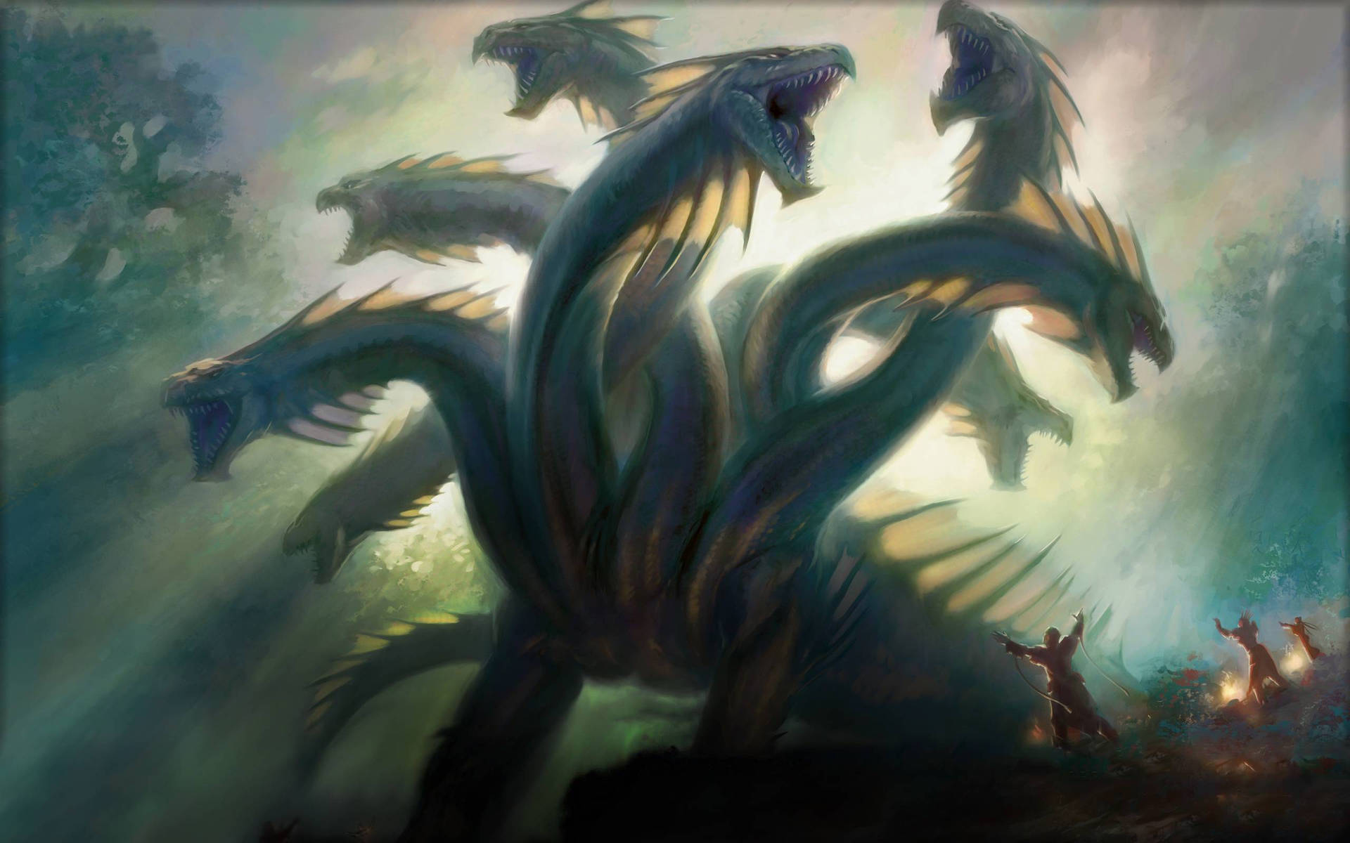 A mighty Khalni Hydra cast its power over the battlefield Wallpaper