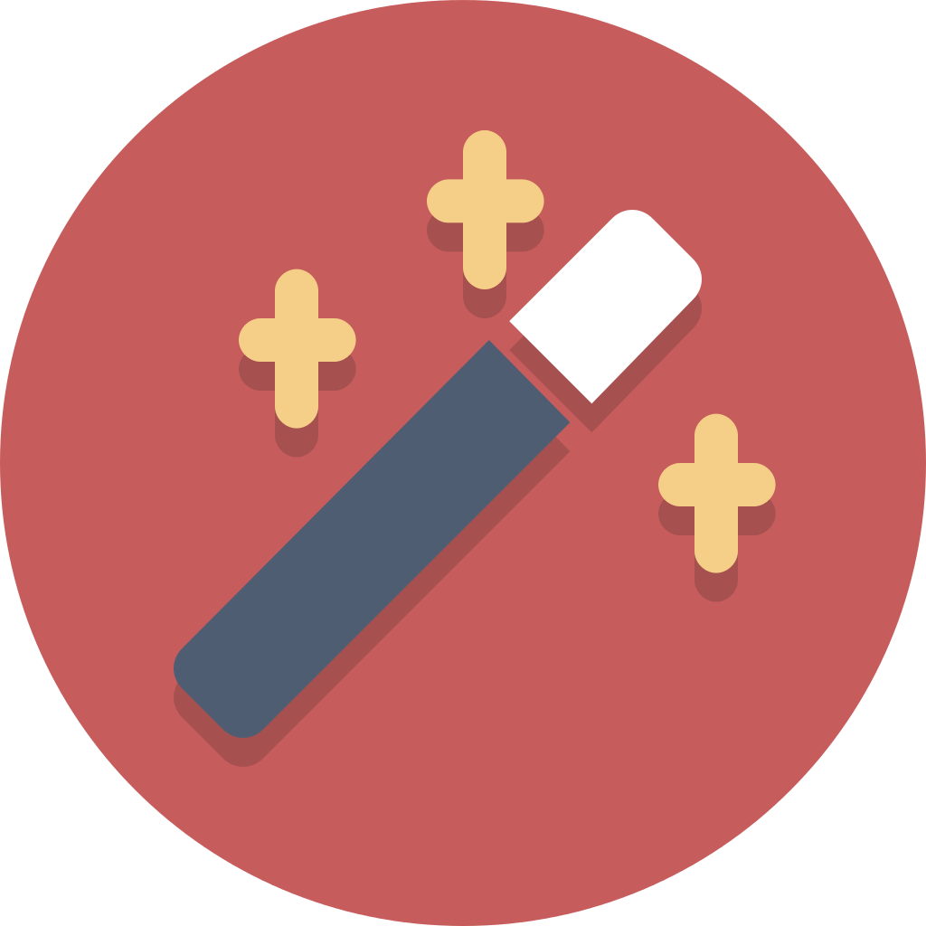 Magic Wand Icon Flat Design PNG