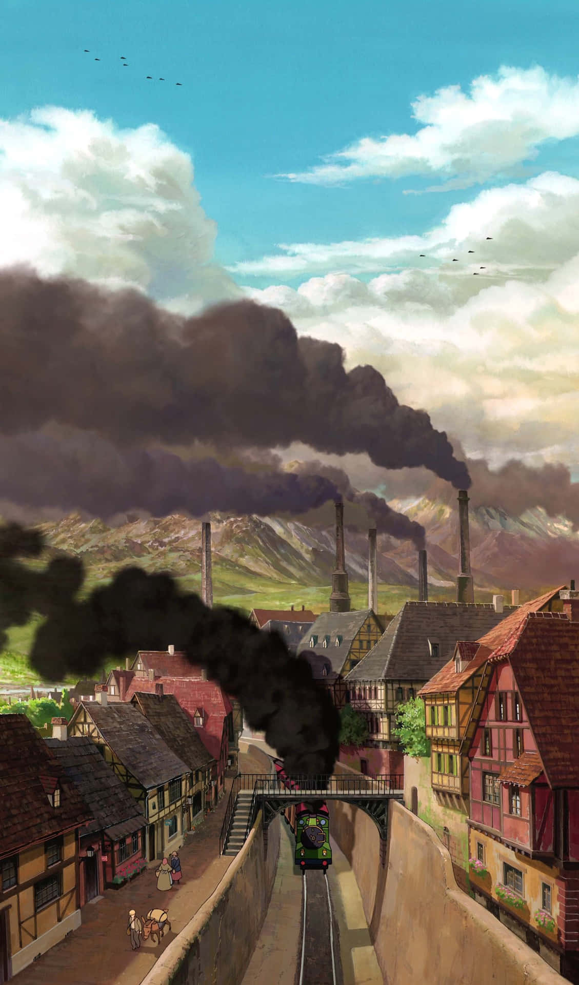 Magical Adventure With Howl's Moving Castle Wallpaper