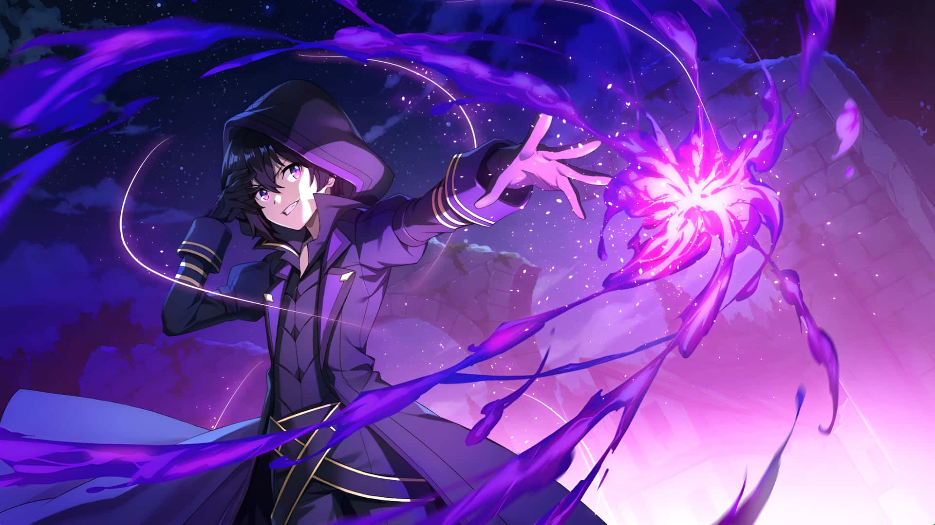 Magical_ Anime_ Character_ Casting_ Spell Wallpaper