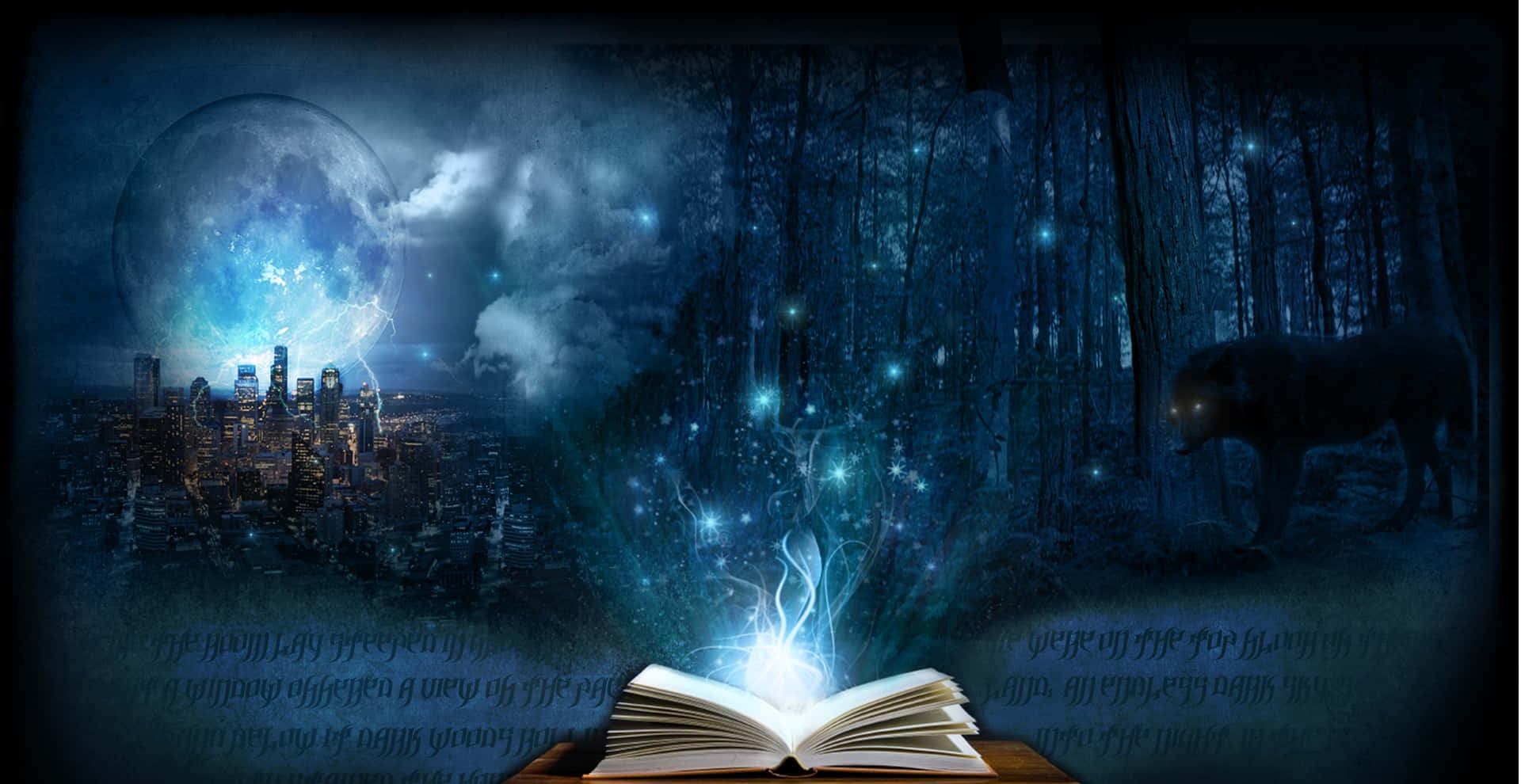 Magical Background Book Forests Background