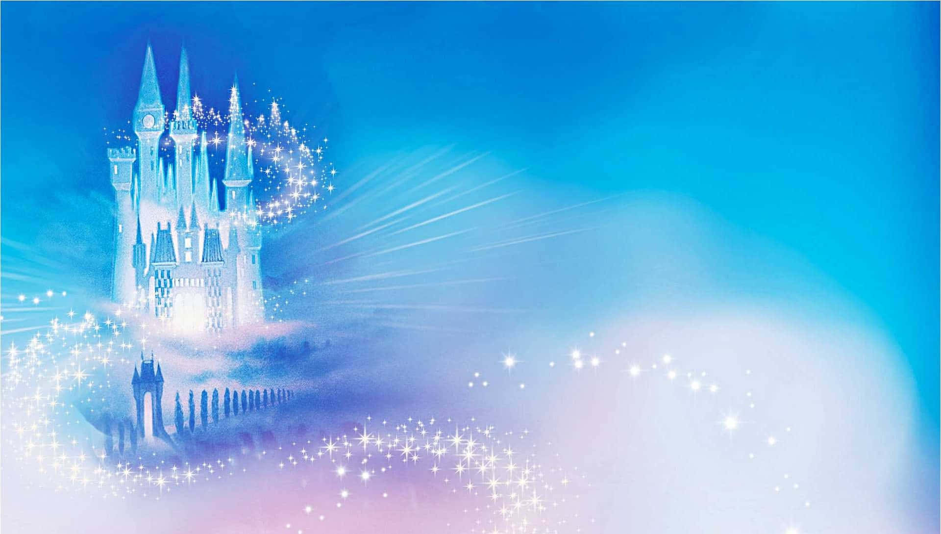 Magical Background Blue Castle Background