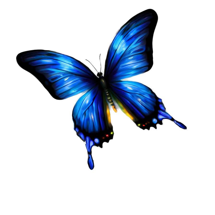 Magical Blue Butterflies Png 52 PNG