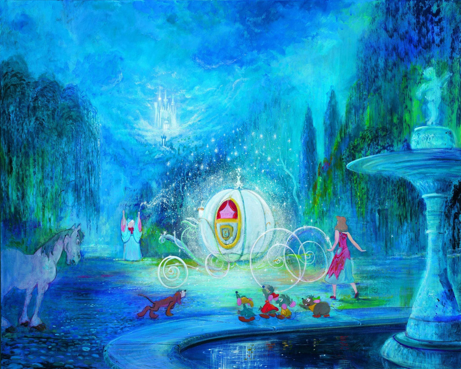 Magical Cinderella Scene Wallpaper