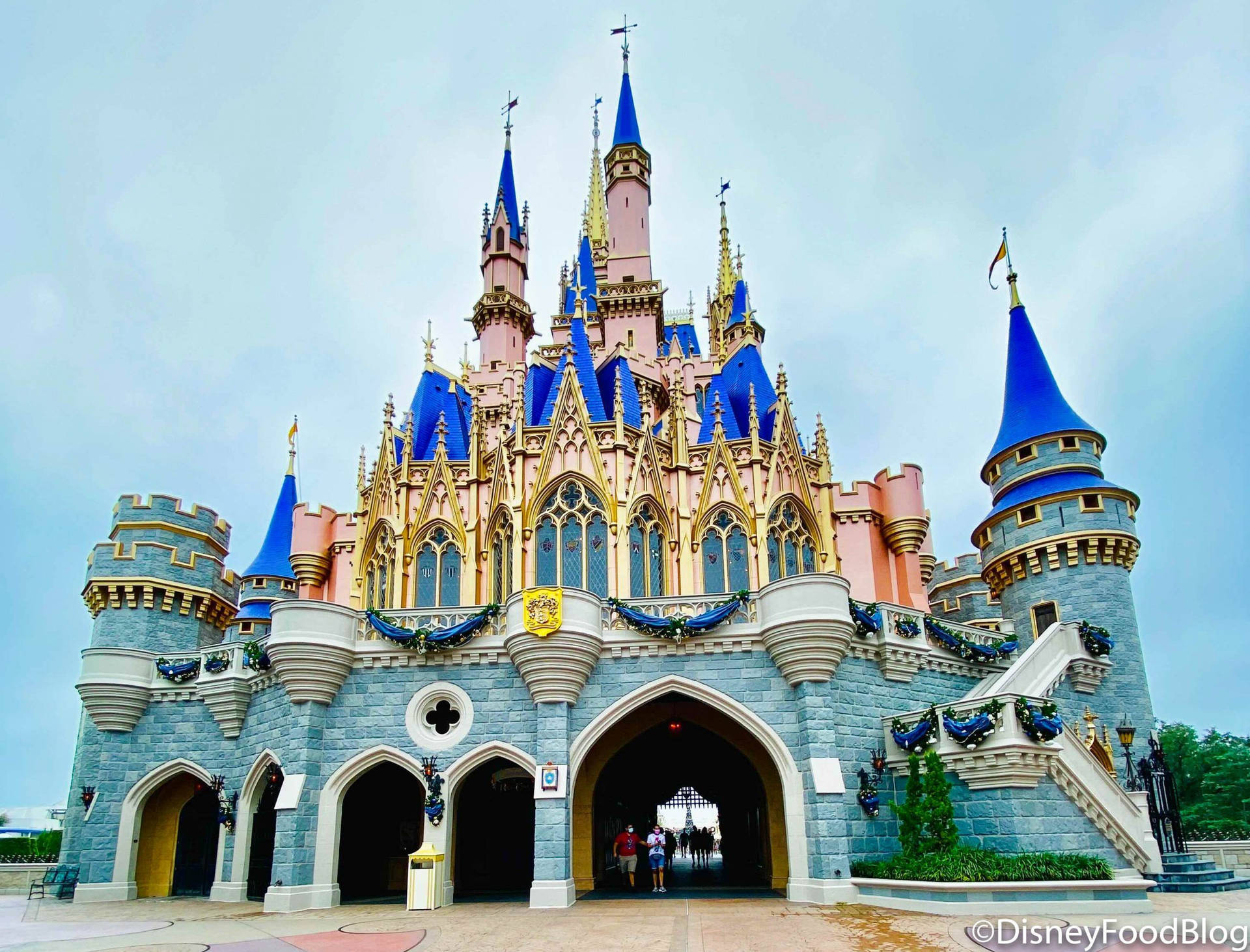 Magical Disney Castle Under Starry Sky Wallpaper
