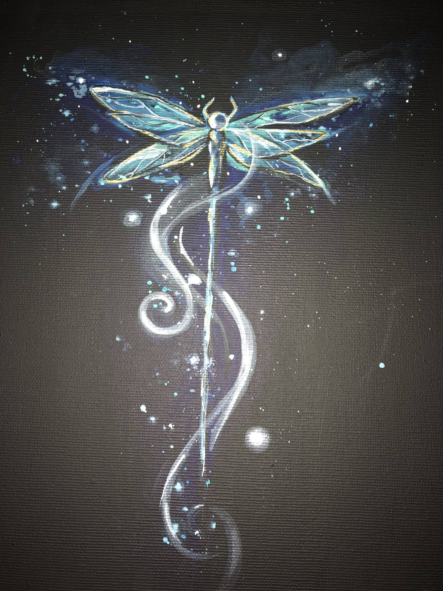 Magical Dragonfly Painting