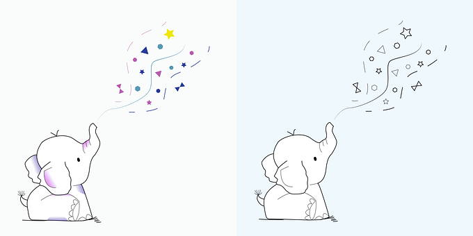 Magical Elephant Sneezing Stars.jpg PNG