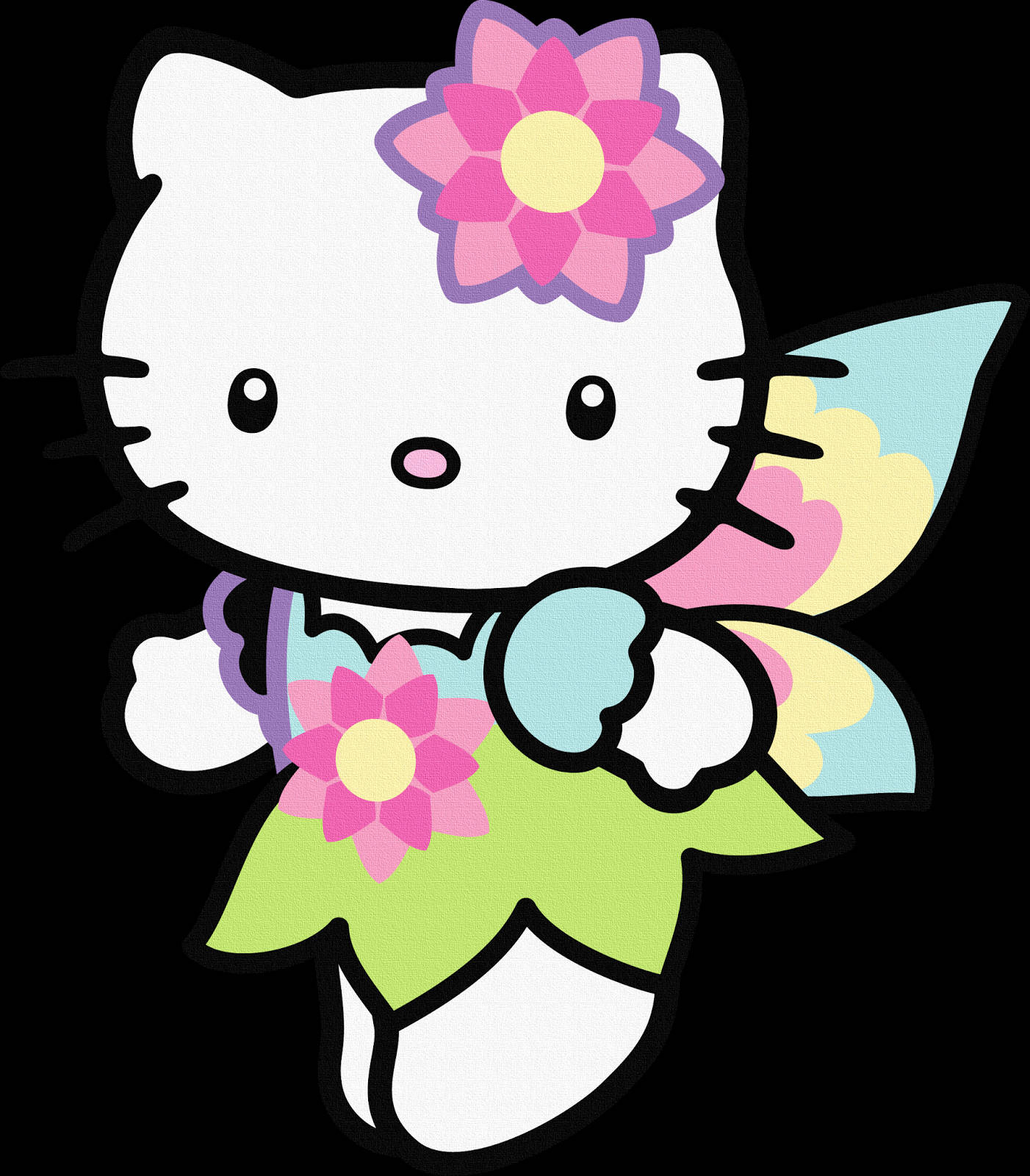 Magical Fairy Cartoon Hello Kitty PFP Wallpaper