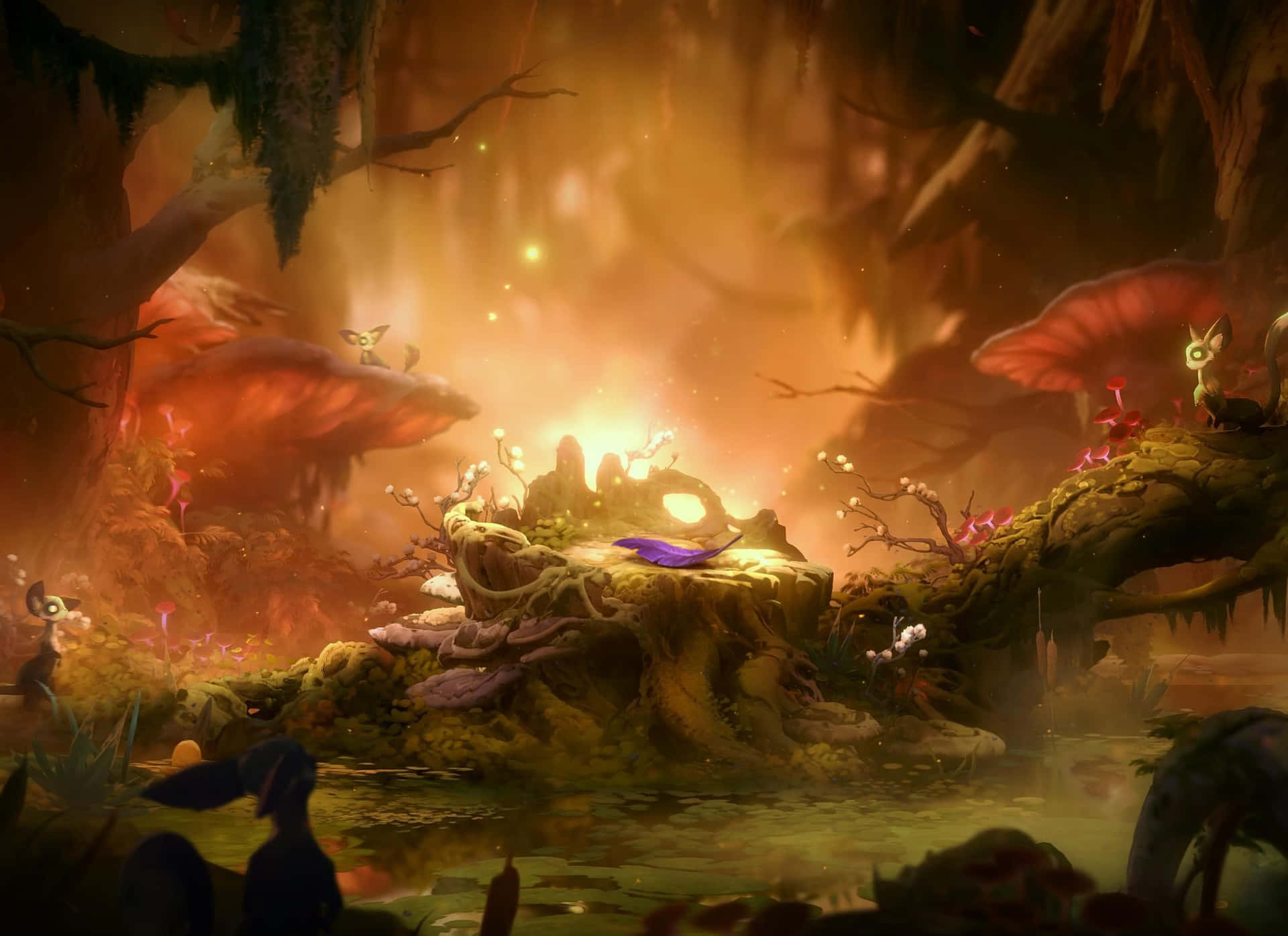 Will Of The Wisps Magical Forest Wallpaper