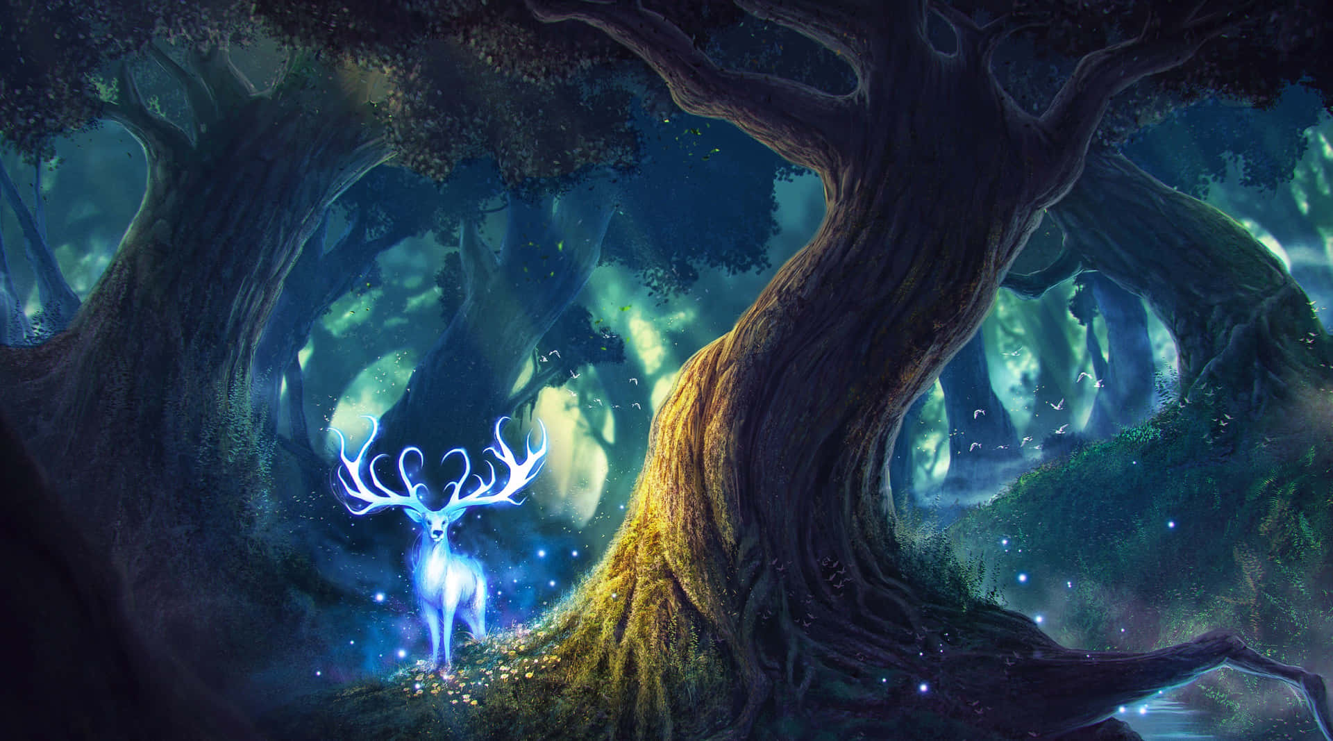 Magic The Gathering Magical Forest Wallpaper