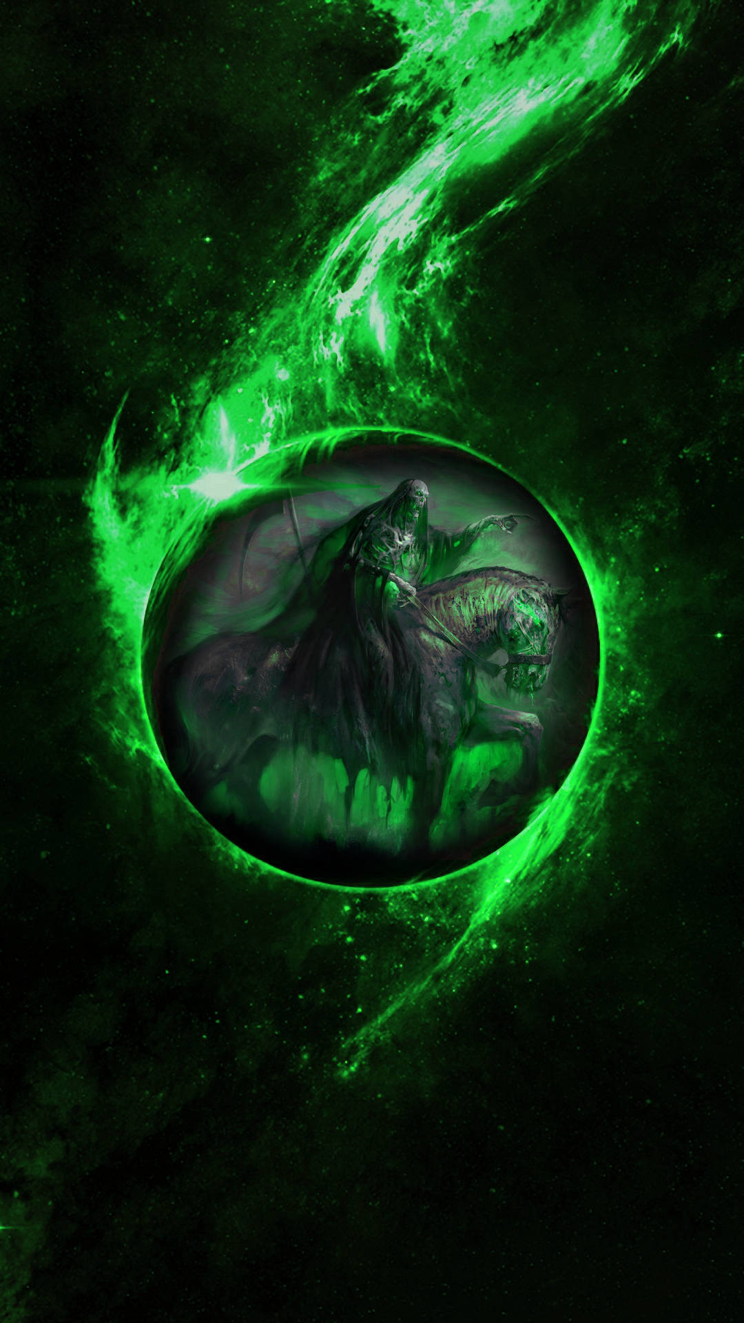 Magical Green Death Knight Wallpaper
