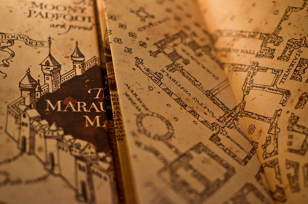 Harry Potter Glow in the Dark Marauders Map Mischief Managed 108186  Wallpaper