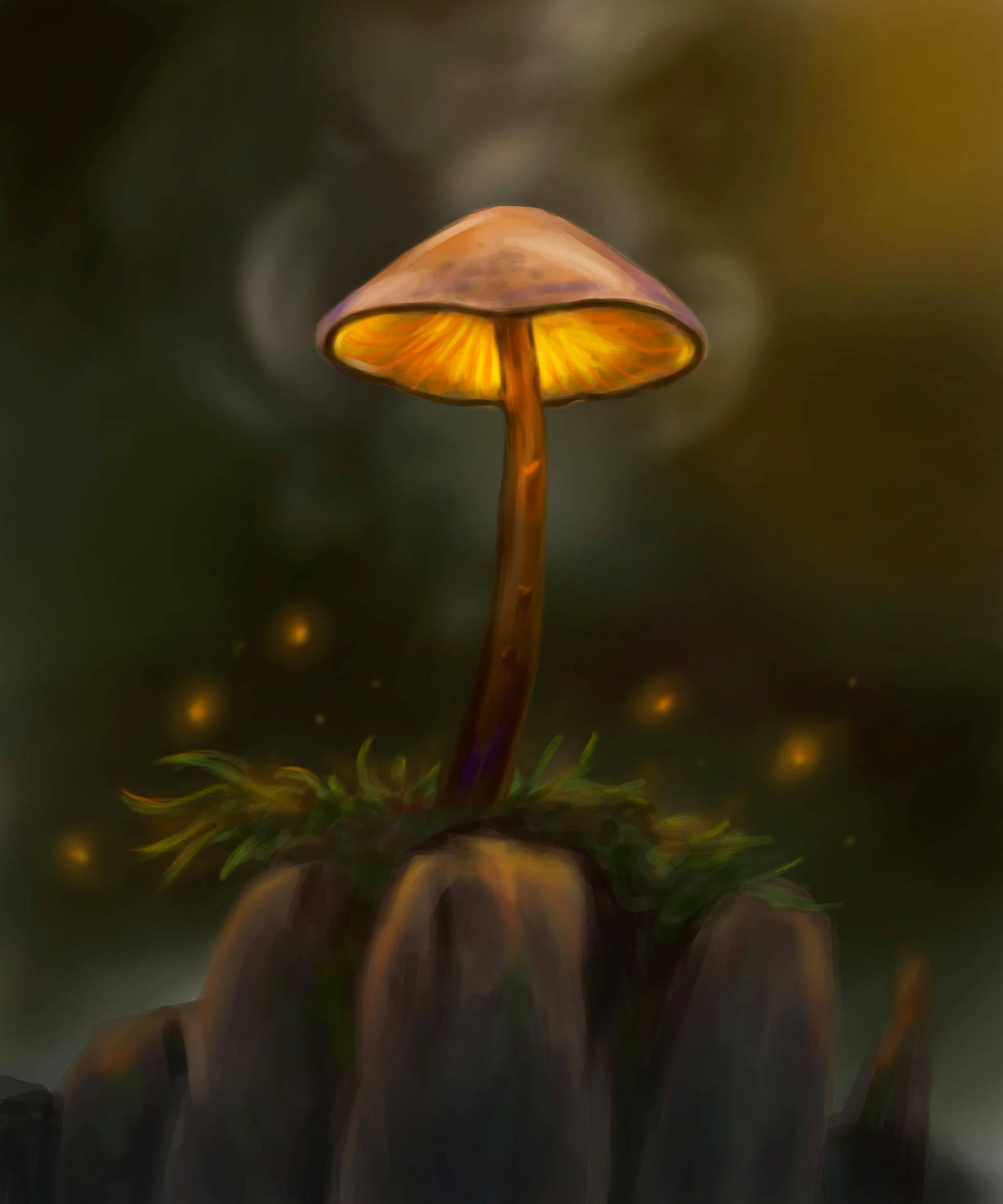 Let your imagination soar with these magical mushrooms. Wallpaper