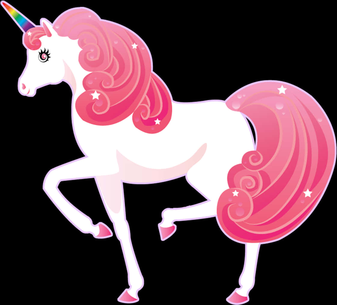 Magical Pink Unicorn PNG