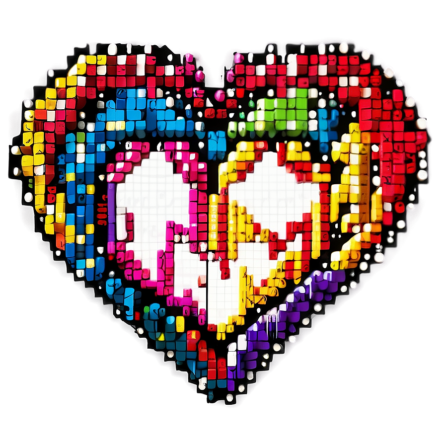Magical Pixel Heart Png 92 PNG