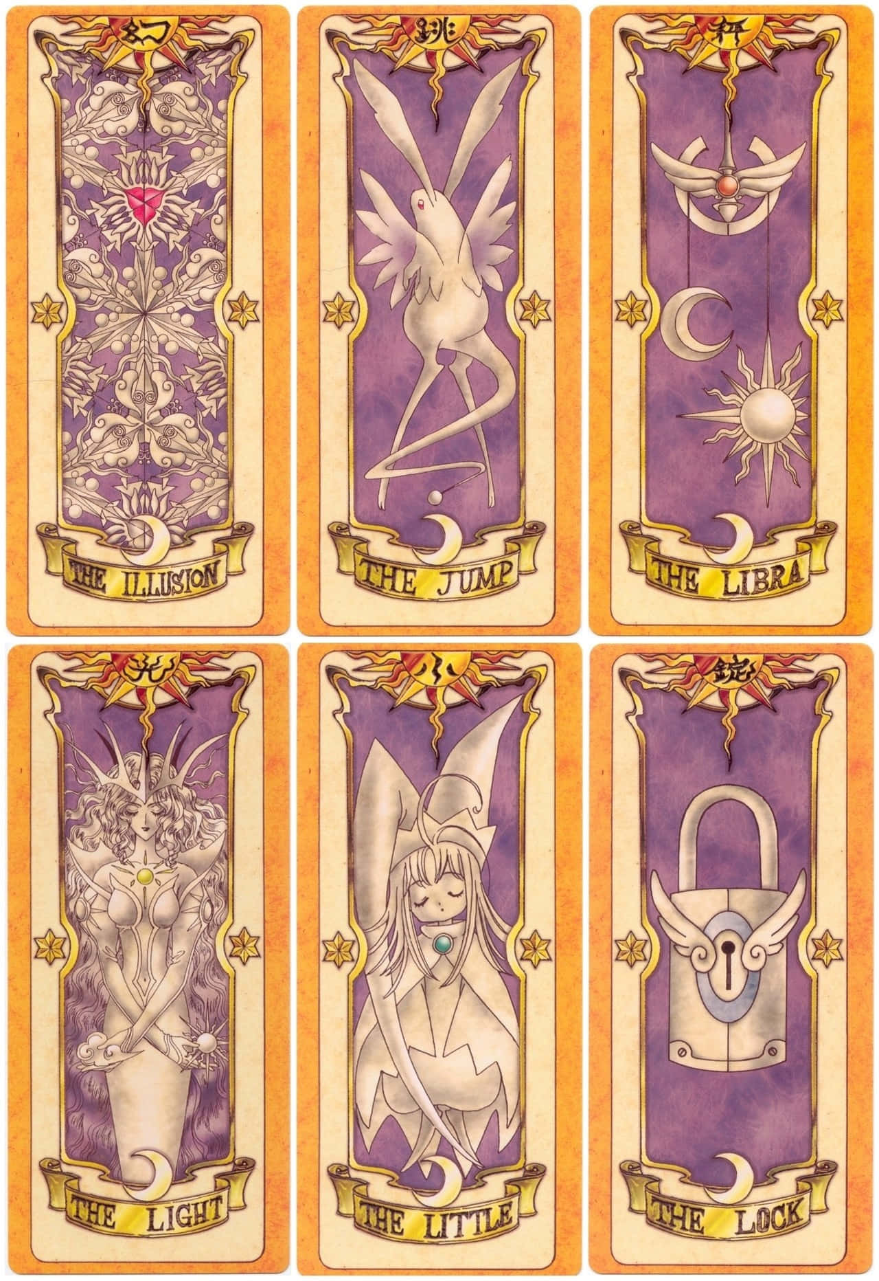 Magical Sakura Cards From The Anime Series "cardcaptor" Wallpaper