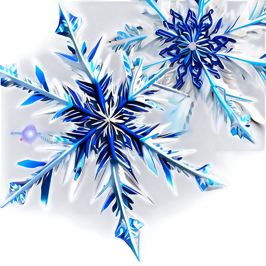 Magical Snowflakes Close-up Png 28 PNG