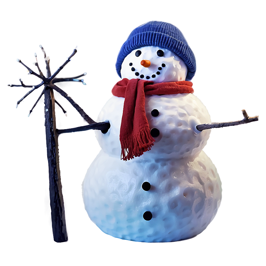 Magical Snowman At Night Png Hlo PNG