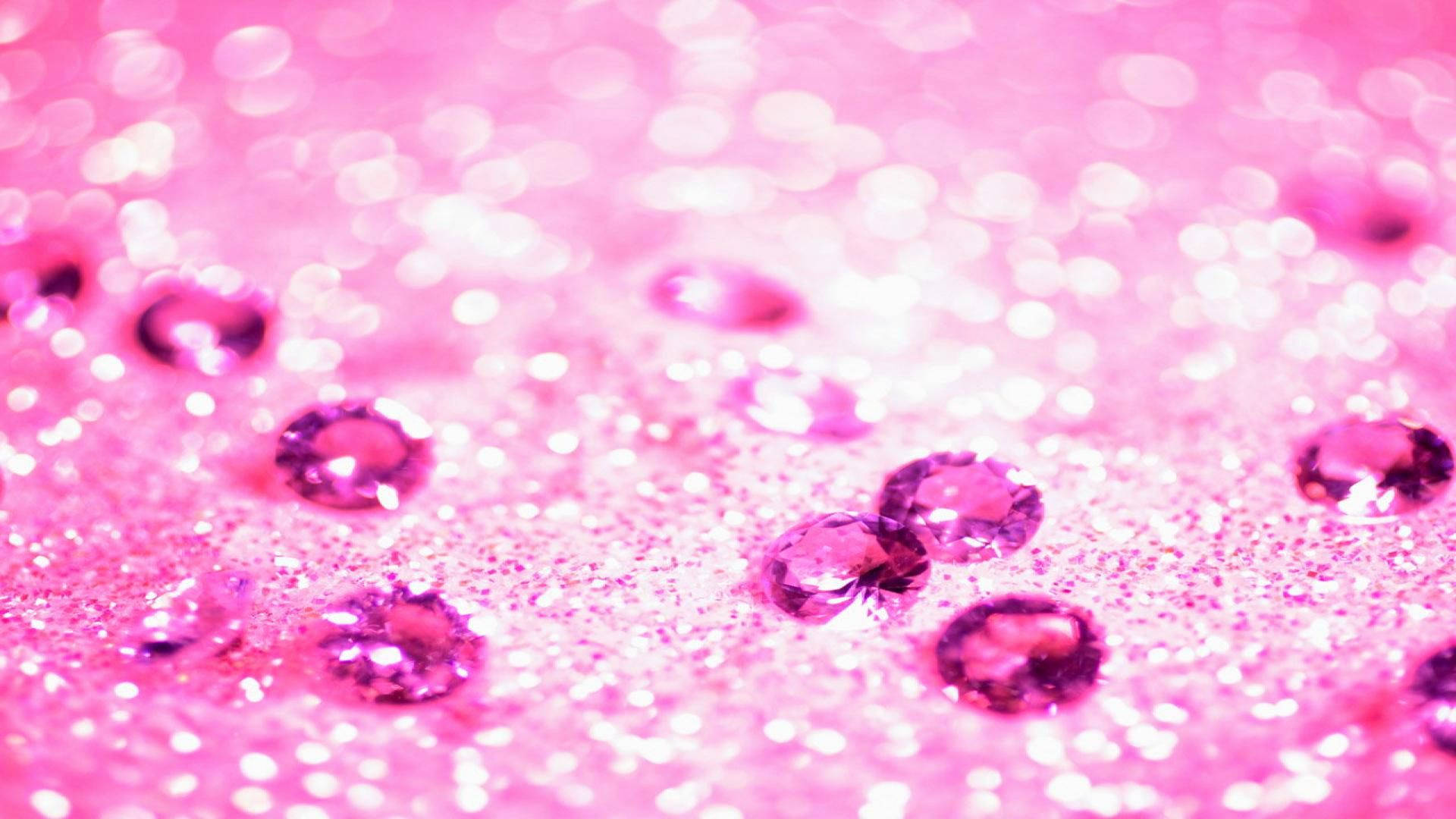 "magical Sparkle Of Pink Glitter" Wallpaper