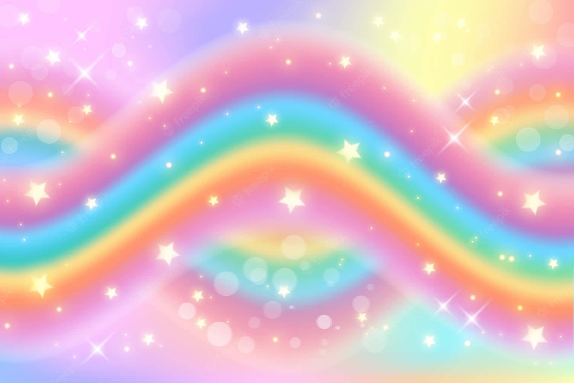 Magical Unicorn Rainbow Background Wallpaper