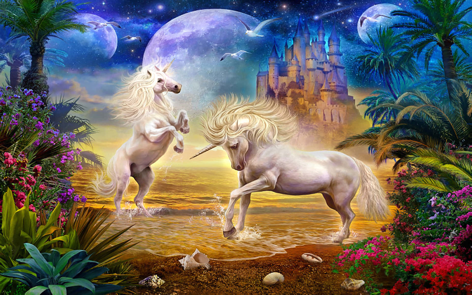 Magical Unicorns Magical Kingdom Wallpaper