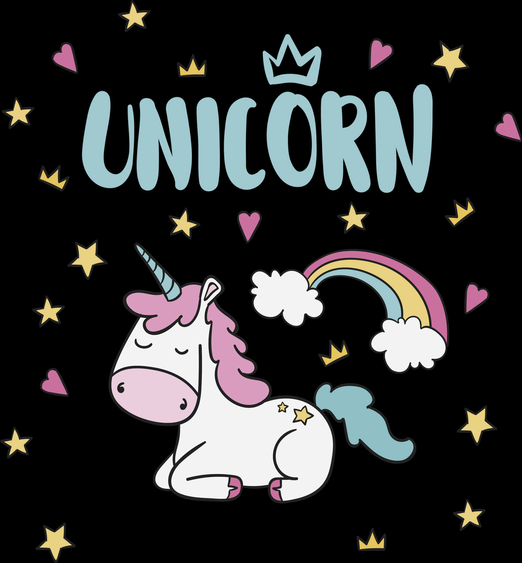 Magical_ Unicorn_ Graphic PNG