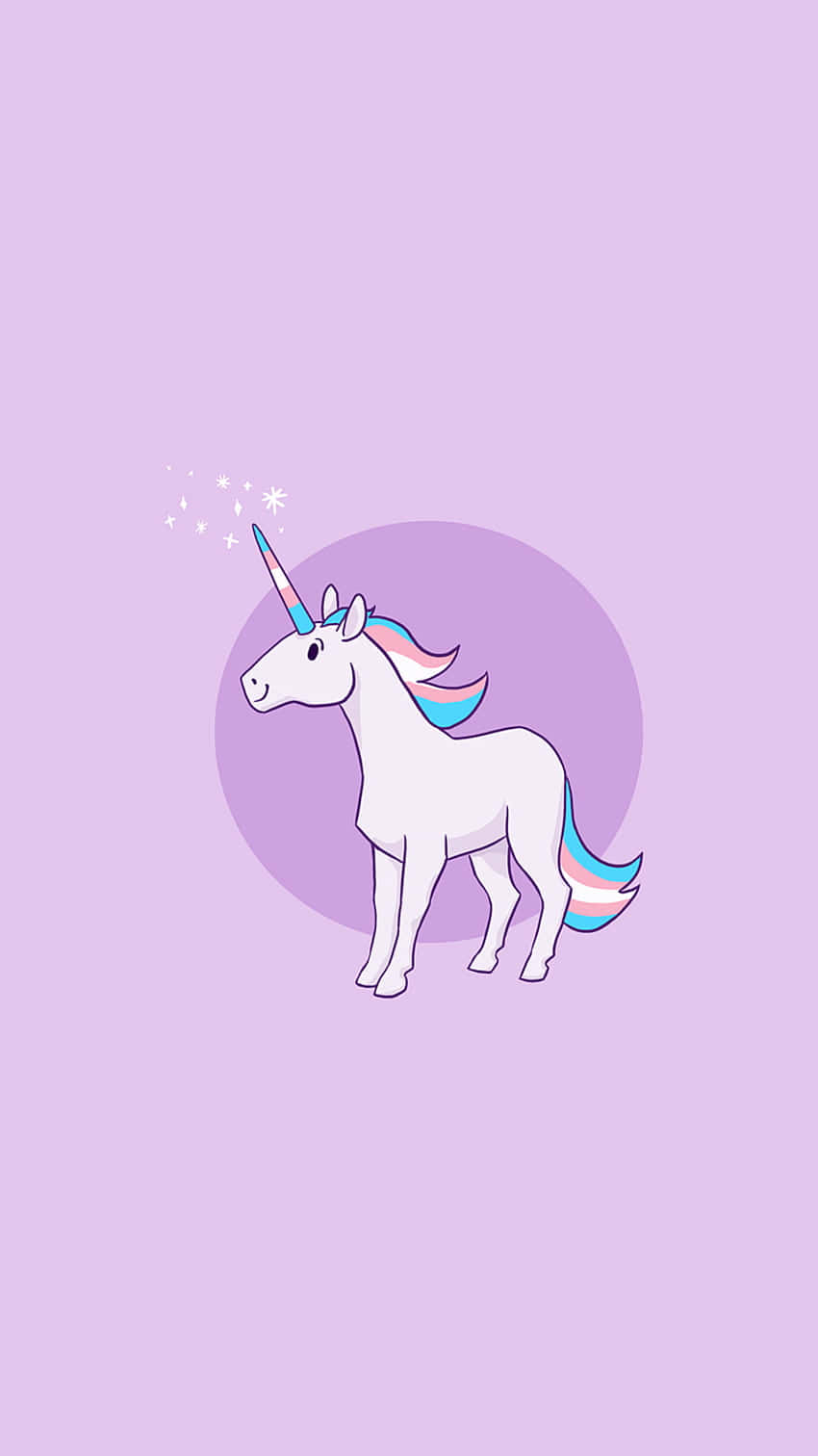 Magical Unicorn Illustration Wallpaper